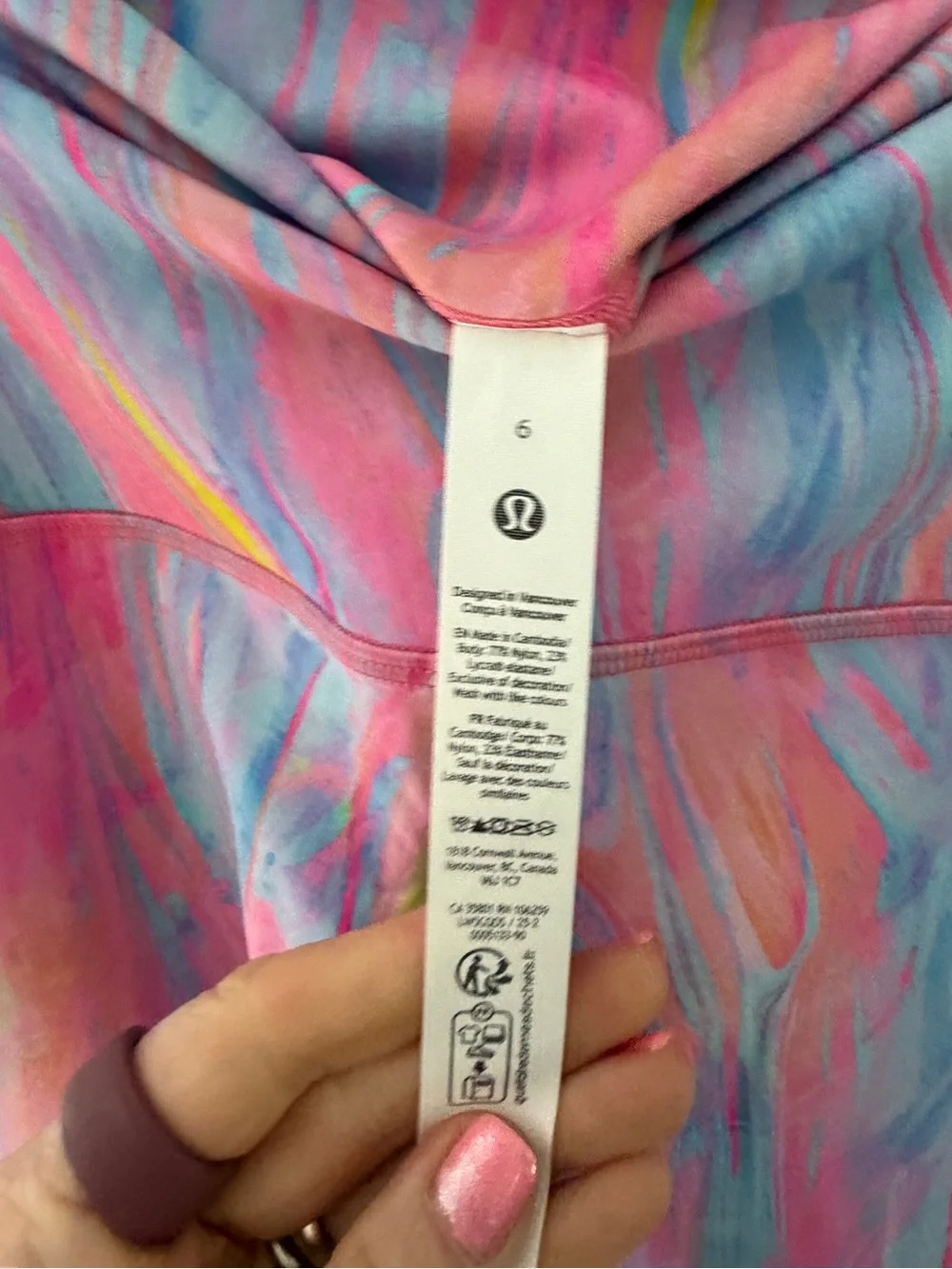 Lululemon Wunder Train HR 25” Size 6 NWT